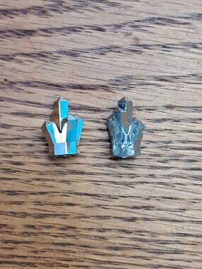 Lego Silver Crown For Minifigure Set of Two
